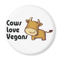 cows love vegans fridge magnet