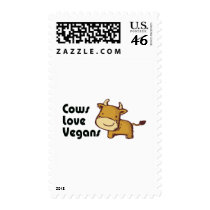 cows love vegans postage