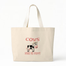 Cows Make Me Happy bags