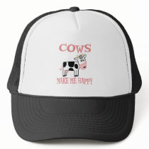 Cows Make Me Happy Mesh Hats