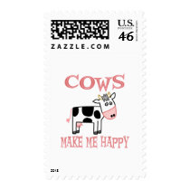 Cows Make Me Happy Postage Stamp