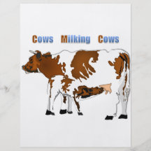 Cows Milking Cows Custom Flyer