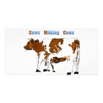 Cows Milking Cows photo cards by Shame_Cubed Cows Milking Cows photo cards