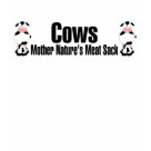 ladies_fitted_babydoll - Cows.  Mother Natures Meat Sack.  This is how a meatatarian views a cow.  A big, juicy steak, roasts and some ribs and maybe a hot dog or two.  MMMmmm Meat: Sizes  Available colors: white