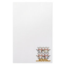 cows stealing my insanity humor cartoon customized stationery