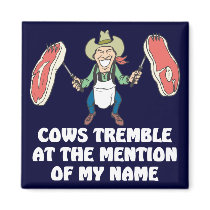 Cows Tremble Refrigerator Magnet