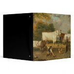 Cows with a herdsman vinyl binders