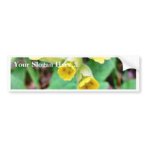 Cowslip Flower bumper stickers