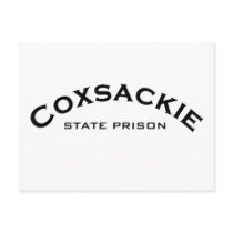 Coxsackie State Prison Logo postcards