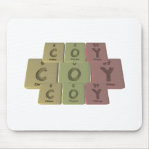 Coy as Carbon Oxygen Yttirum Mouse Pad