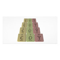 Coy as Carbon Oxygen Yttirum Photo Card Template