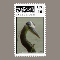 coy blue heron stamps