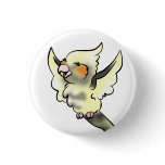 Coy Cockatiel Button