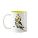 Coy Cockatiel Coffee Cup mugs