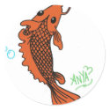 Coy fish stickers