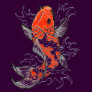 Coy Fish Tattoo Style white vintage womens tshirt