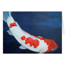 Coy Koi Card (Customizable)