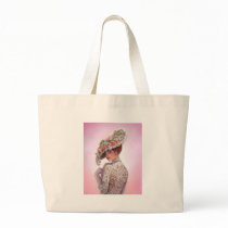 Coy Victorian Lady "Betty Lu" Tote Bags