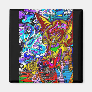 Coyote 2 Inch Square Magnet