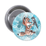 Coyote and Magpie Button