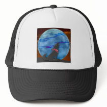 Coyote Howling at the Blue Moon hats