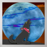 COYOTE HOWLING AT THE BLUE MOON POSTERS