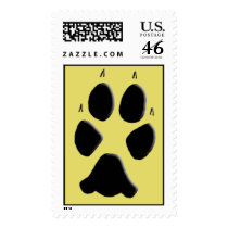 Coyote Track Pawprint postage by tracker8459 Coyote Track Pawprint postage