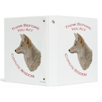 Coyote Wisdom Vinyl Binder