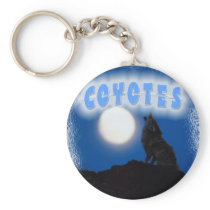 COYOTES - LONER HOWLING AT THE FULL MOON KEYCHAINS