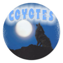 COYOTES - LONER HOWLING AT THE FULL MOON STICKERS