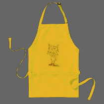 Coyote's red shoes aprons