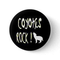 Coyotes Rock! Button by TShirtDotCom Coyotes Rock! Button