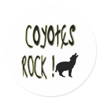 Coyotes Rock! Sticker