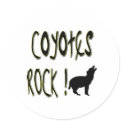 Coyotes Rock! Sticker