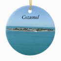 Cozumel Blue Water Tropical Ornamement Christmas Tree Ornaments