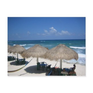 Cozumel Day At The Beach Postcard postcard