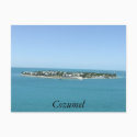 Cozumel Island Blue Water Tropical Postcard