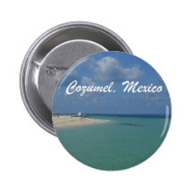 Cozumel, Mexico Pinback Buttons