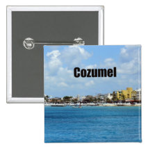 Cozumel Pinback Buttons