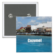 Cozumel Pinback Buttons