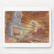 Cozy Cabin Mouse Pads