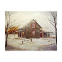 Cozy Cabin Postcard postcard
