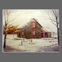 Cozy Cabin Postcard postcards