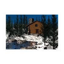 Cozy Cabin posters by mbscreator Cozy Cabin posters
