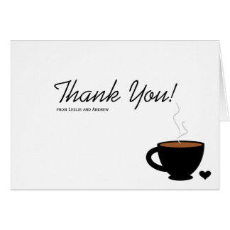 Coffee Thank You Cards | Zazzle