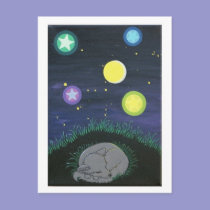 cozy cub art post card postcards