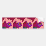 Cozy Flower Bumper Sticker