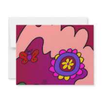 Cozy Flower Personalized Invite