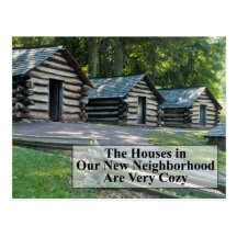 Cozy Neighborhood - Funny Change of Address Postcard