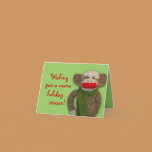 Cozy Sock Monkey Card